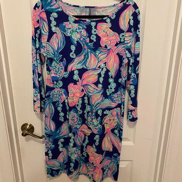 ๐๐๐EUC Lilly Pulitzer Beacon Twilight Blue Scale Up M ๐๐๐ - Picture 10 of 13